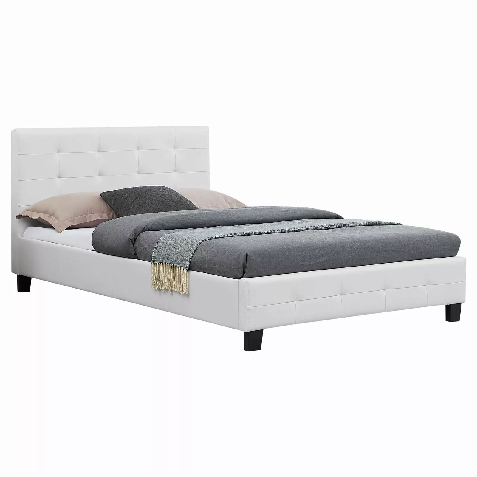 CARO-Möbel Polsterbett BRIGHTON, Polsterbett Einzelbett Design günstig online kaufen