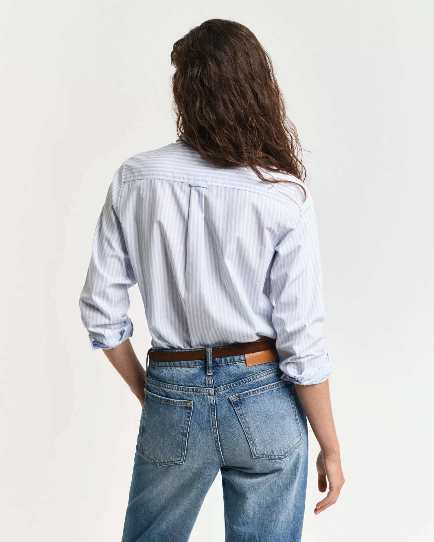 Gant Hemdbluse REG POPLIN STRIPED SHIRT mit einer kleinen Logostickerei auf günstig online kaufen