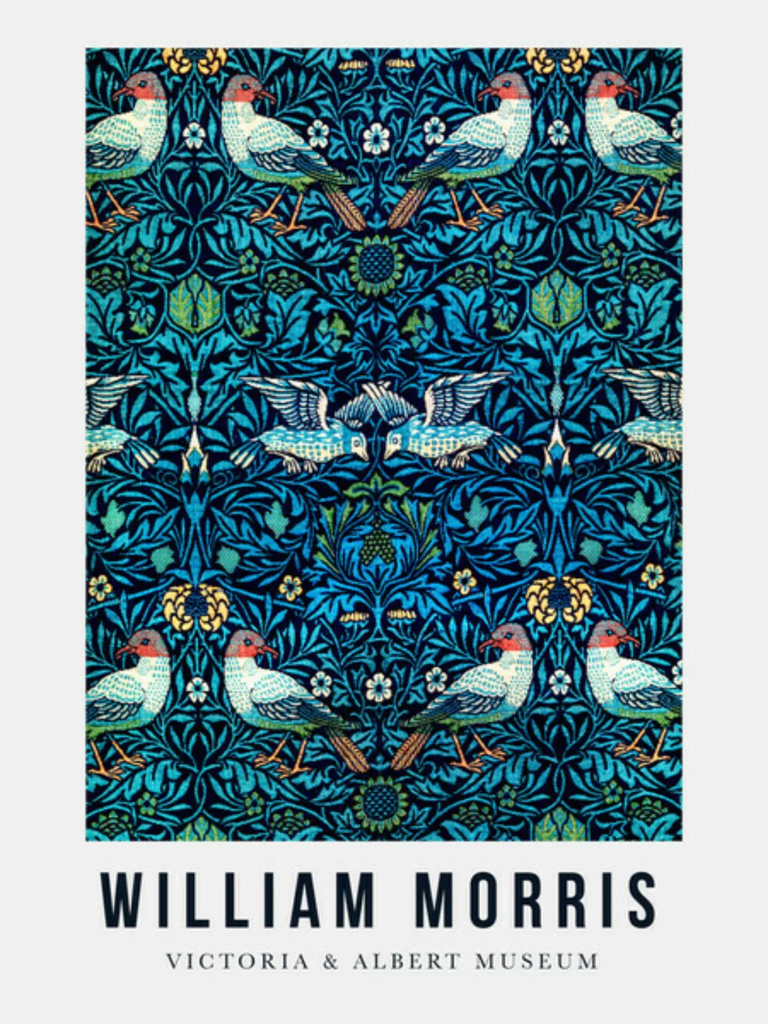 Poster / Leinwandbild - William Morris Ausstellungsposter V&A günstig online kaufen