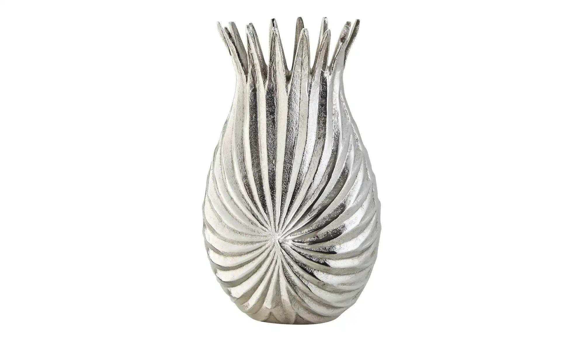 Vase   ¦ silber ¦ Metall ¦ Maße (cm): H: 30  Ø: 18 Accessoires > Vasen - Hö günstig online kaufen
