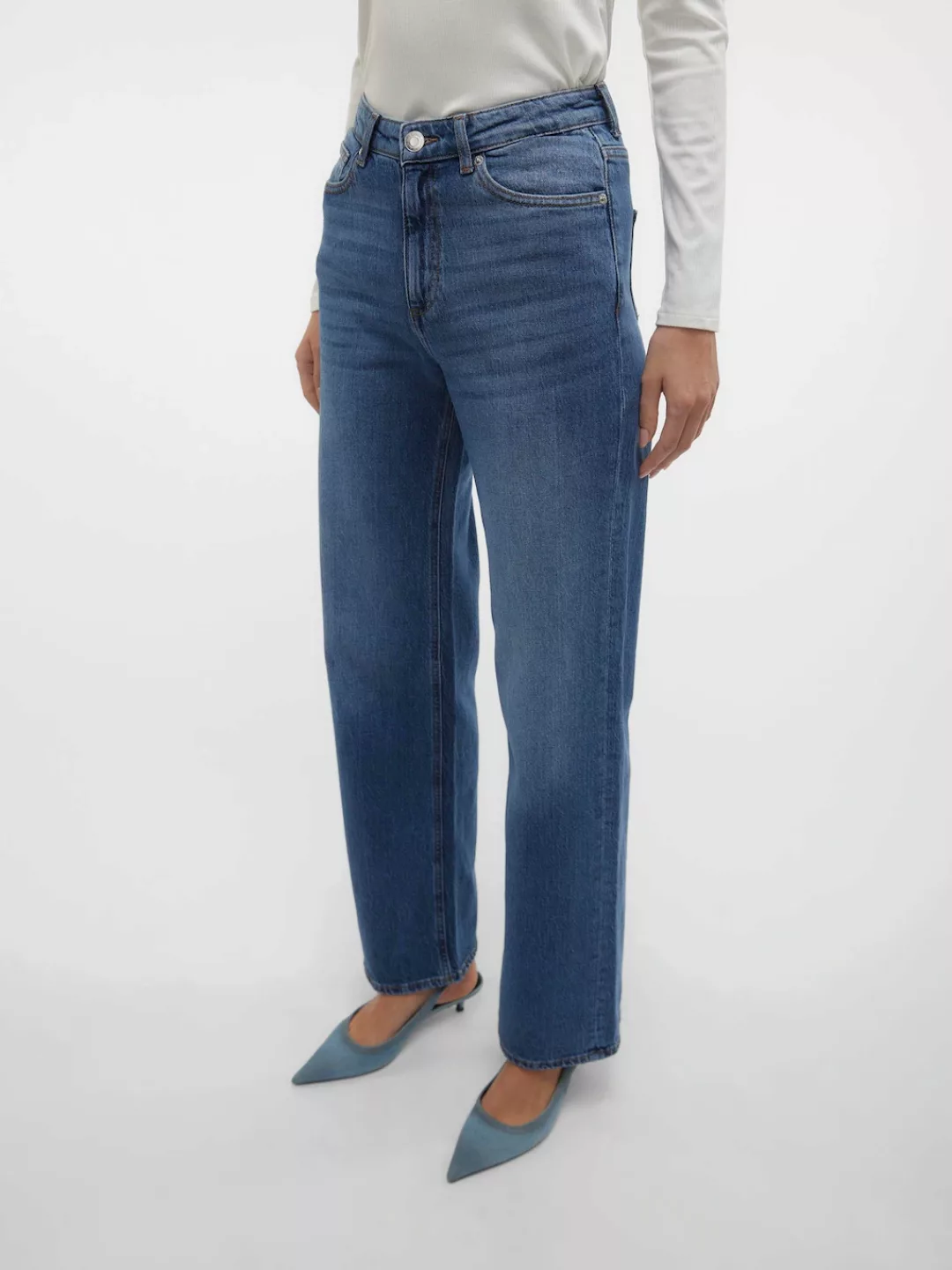 Vero Moda High-waist-Jeans "VMTESSA HR WIDE JEANS RA380 GA NOOS" günstig online kaufen