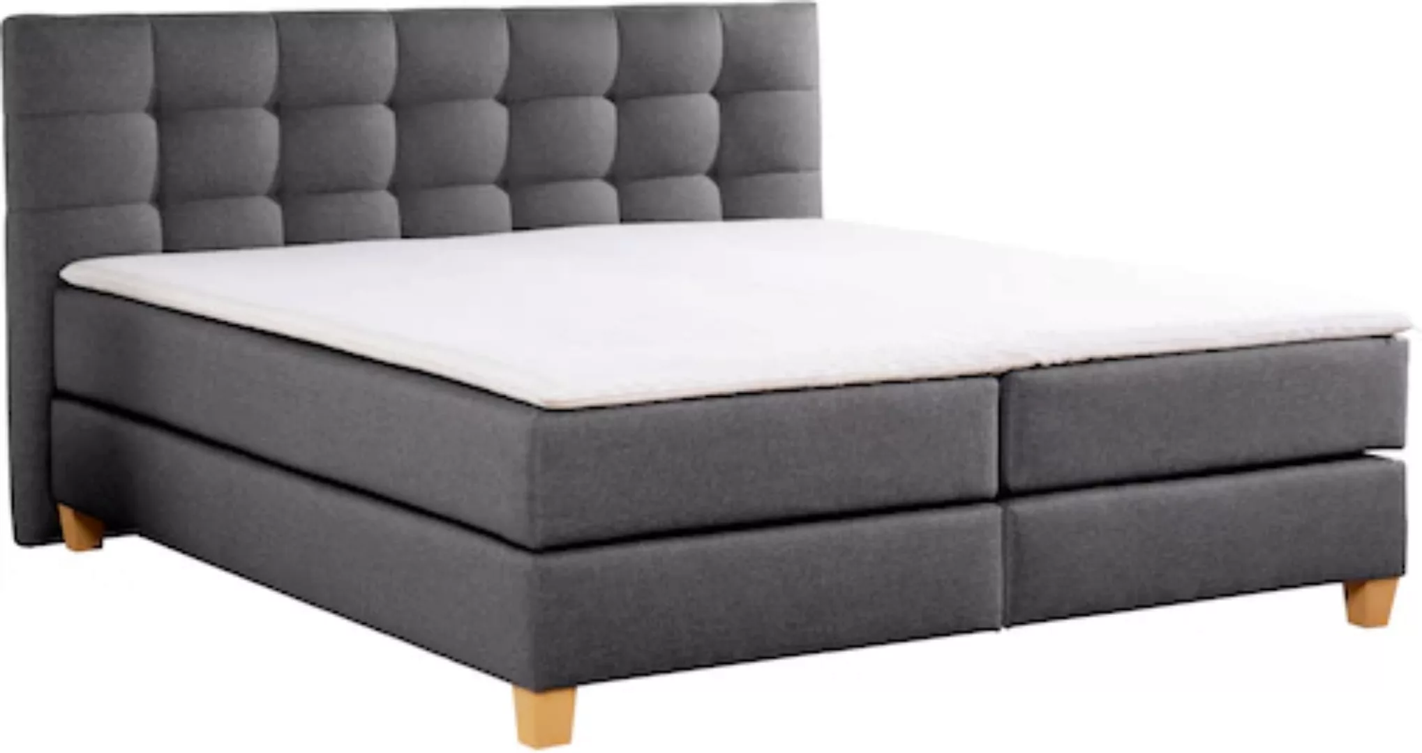 Home affaire Boxspringbett »Moulay«, inkl. Topper, in Überlänge 220 cm, 3 H günstig online kaufen