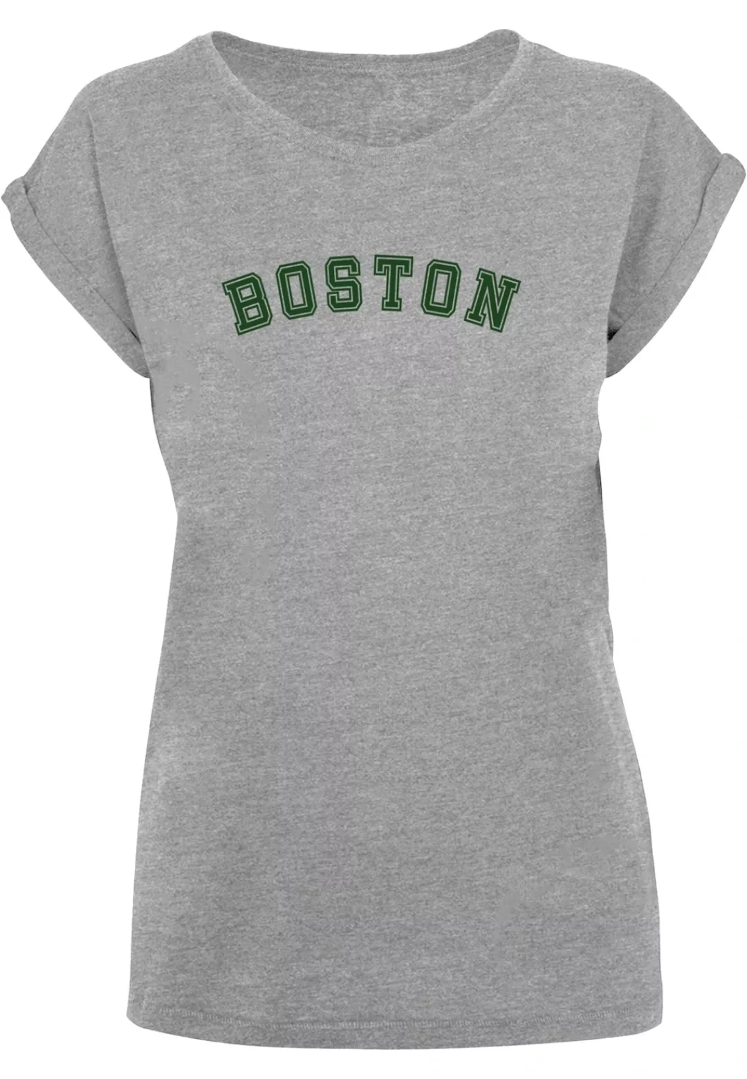 Merchcode T-Shirt "Merchcode Damen Ladies Boston Extended Shoulder Tee" günstig online kaufen