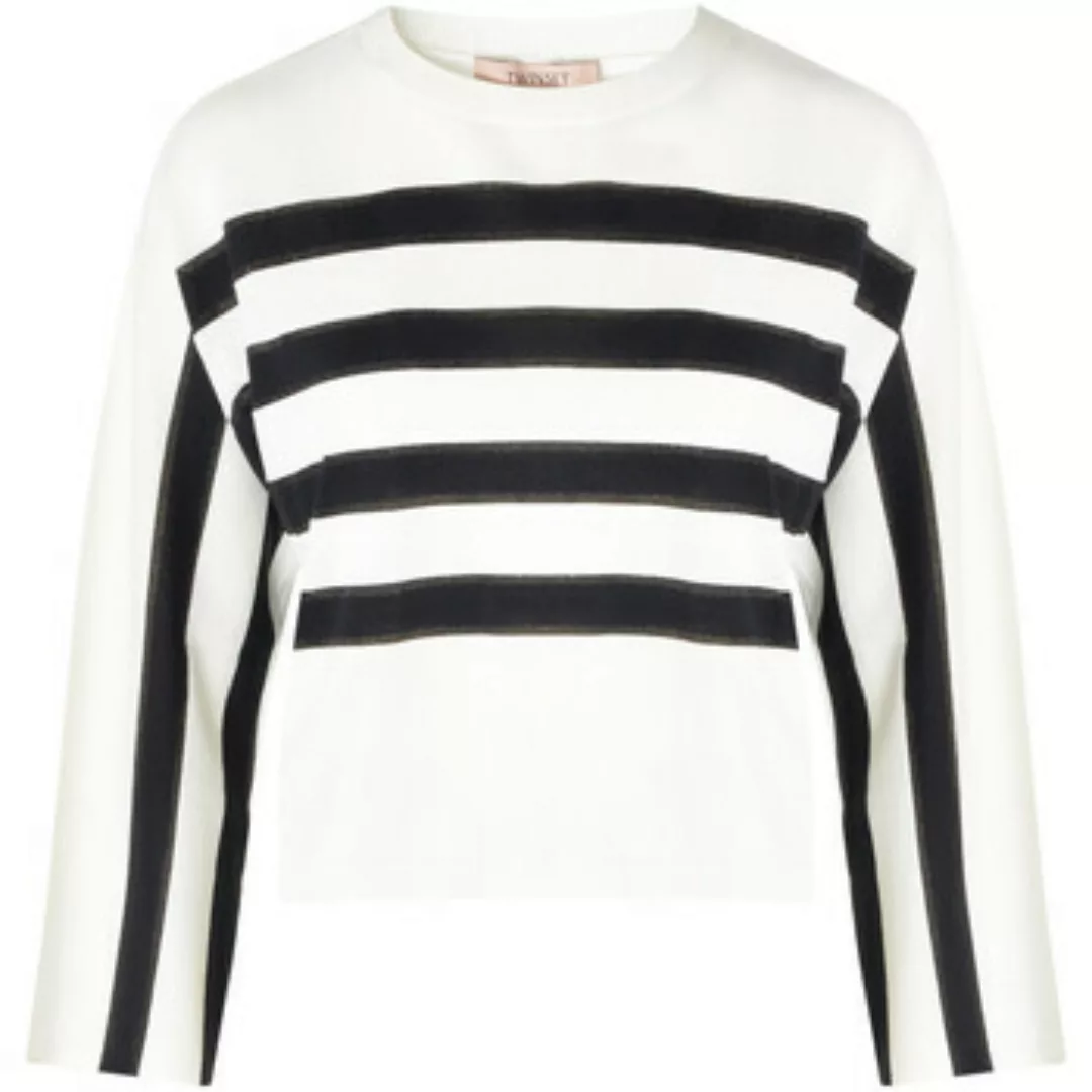 Twin Set  Pullover Jersey  mit schwarzen und weißen Streifen günstig online kaufen