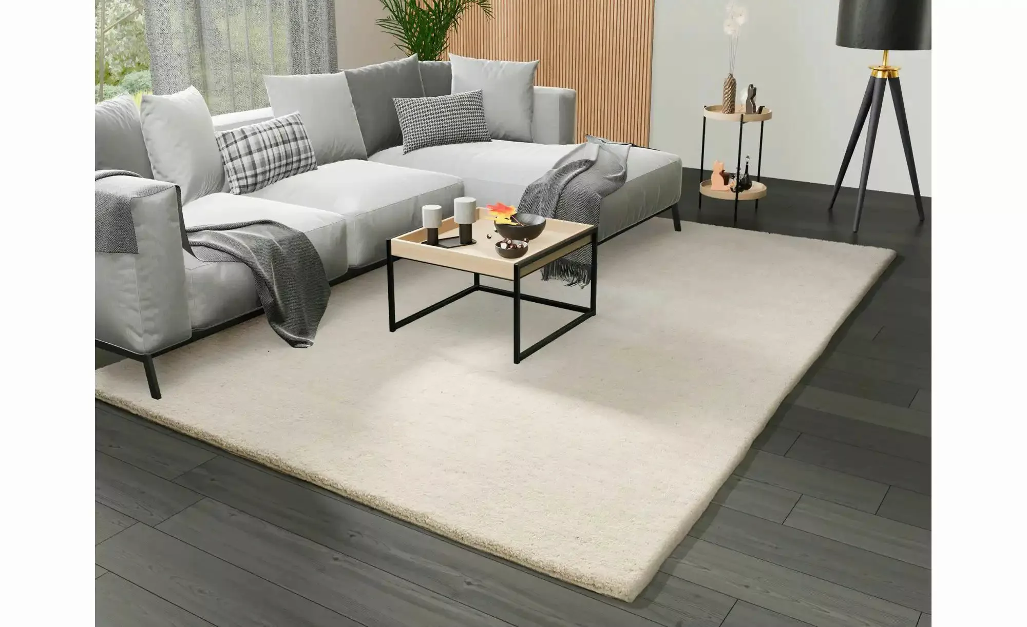 Musterring Teppich   ¦ creme ¦ Wolle,Viskose ¦ Maße (cm): B: 70 H: 2 Teppic günstig online kaufen