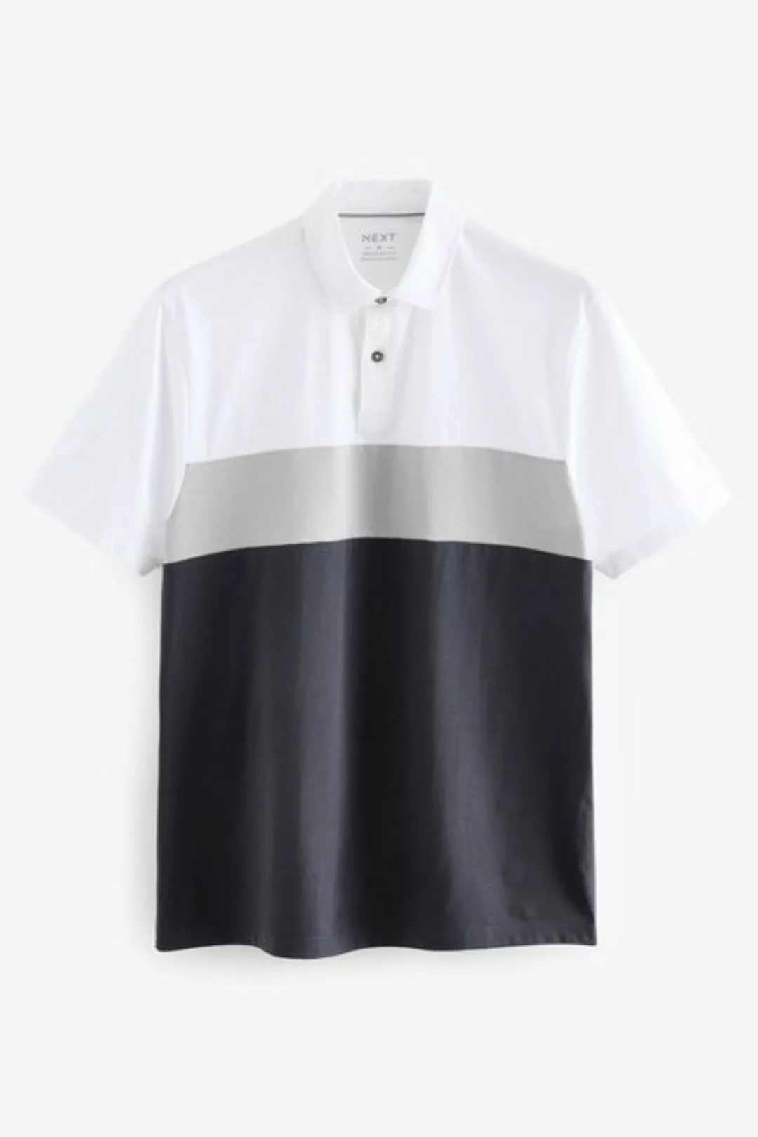 Next Poloshirt Poloshirt mit breitem Bruststreifen (1-tlg) günstig online kaufen