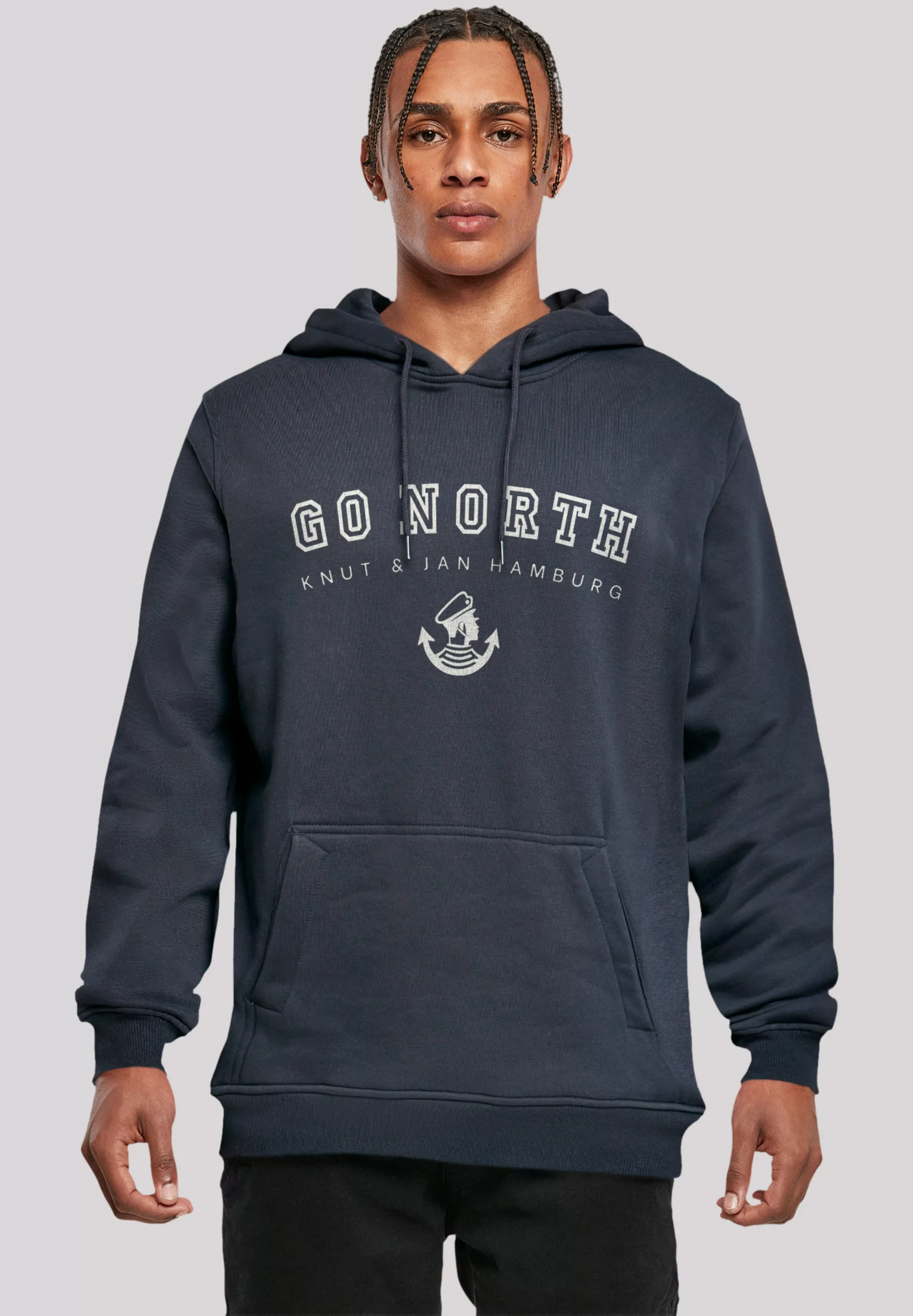 F4NT4STIC Kapuzenpullover Go North Print günstig online kaufen