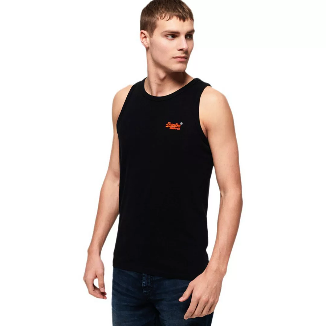 Superdry Orange Label Vintage Embroidered Ärmelloses T-shirt S Black günstig online kaufen