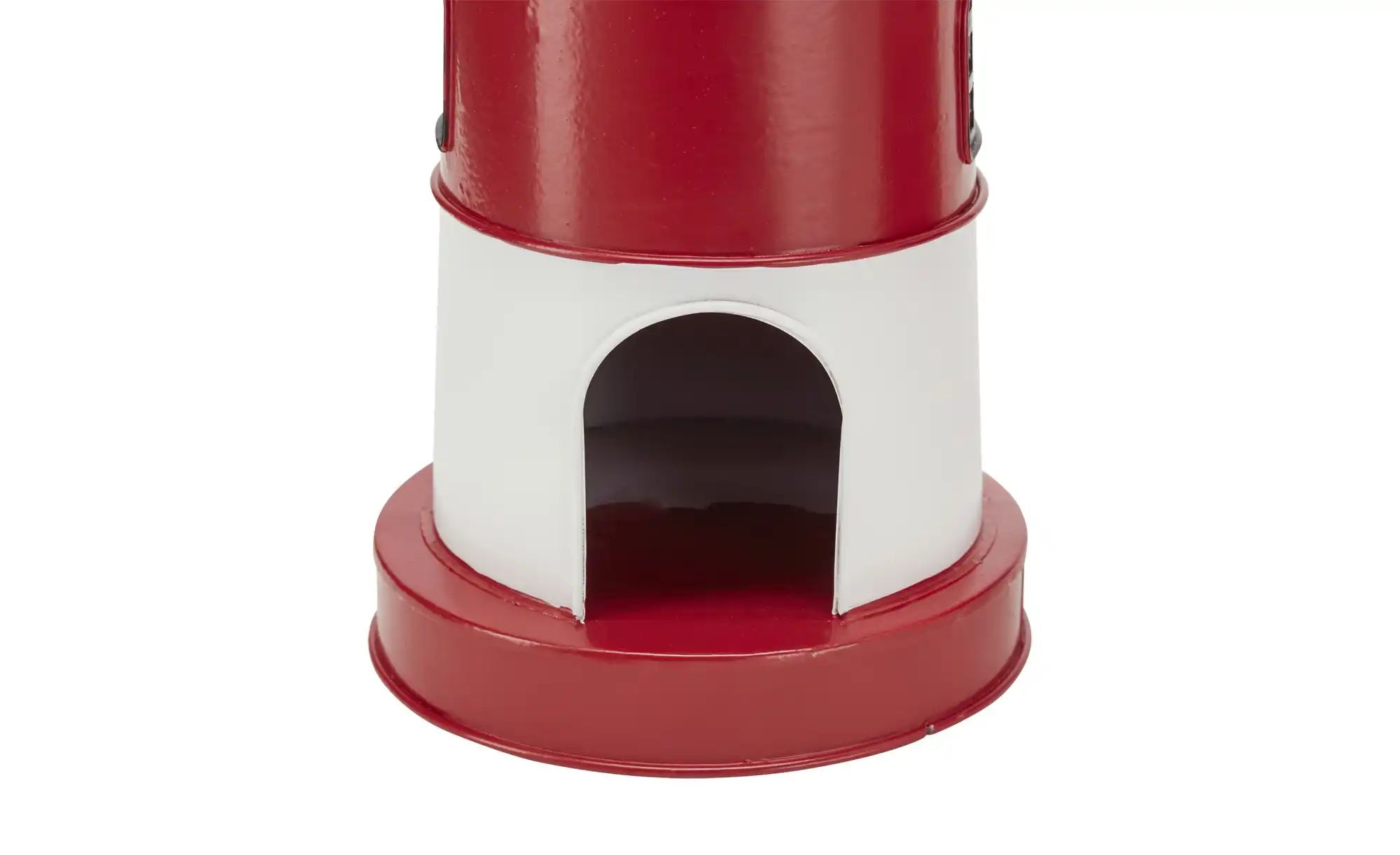 Teelichthalter Leuchtturm  2er Set   ¦ rot ¦ Eisen,Glas ¦ Maße (cm): H: 64 günstig online kaufen