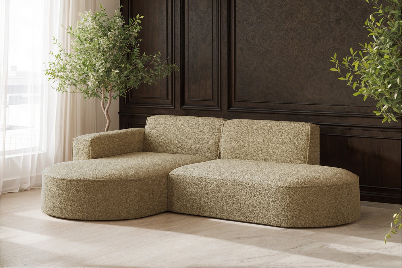 Kaiser Möbel Ecksofa Designer MODENA STUDIO L stoff Poso, Neve, Quelle günstig online kaufen