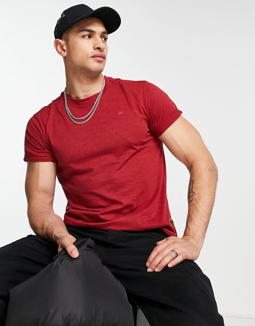 G-Star – Lash – Rotes T-Shirt günstig online kaufen