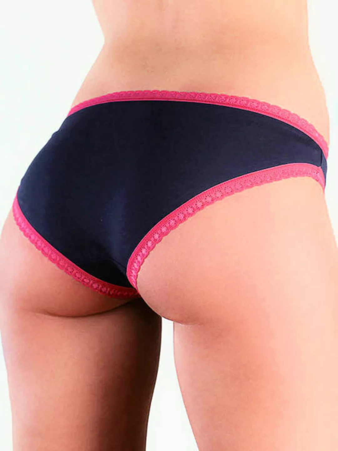 3er Pack Damen Slip Spitze 11farben Bio-baumwolle Bikinislip günstig online kaufen