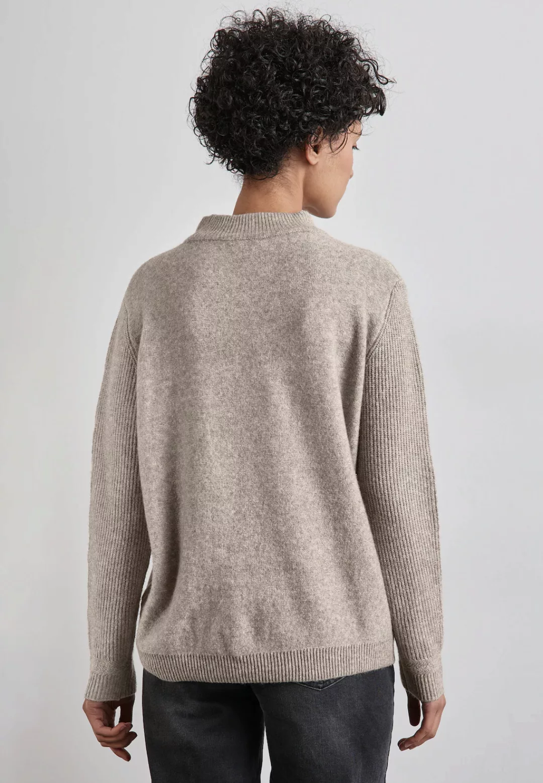 STREET ONE Strickpullover, aus softem Materialmix günstig online kaufen