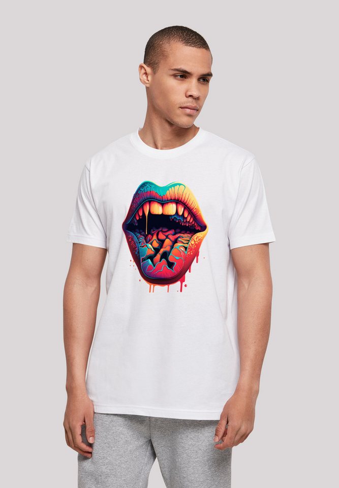 F4NT4STIC T-Shirt Drooling Lips TEE UNISEX Print günstig online kaufen