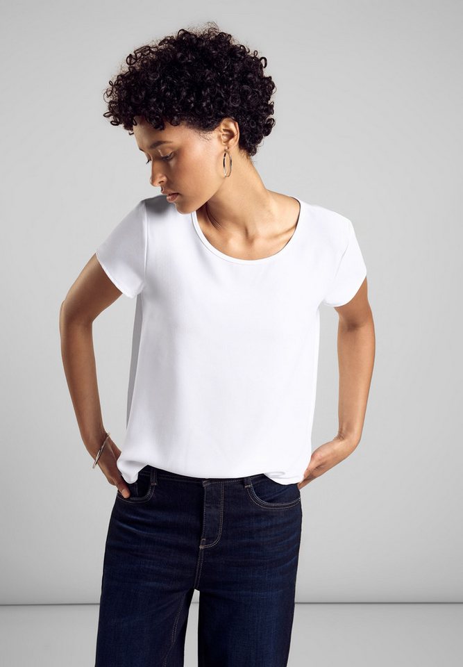 STREET ONE T-Shirt - kurzarm Shirt - Rundhals -  sommerlich leicht günstig online kaufen