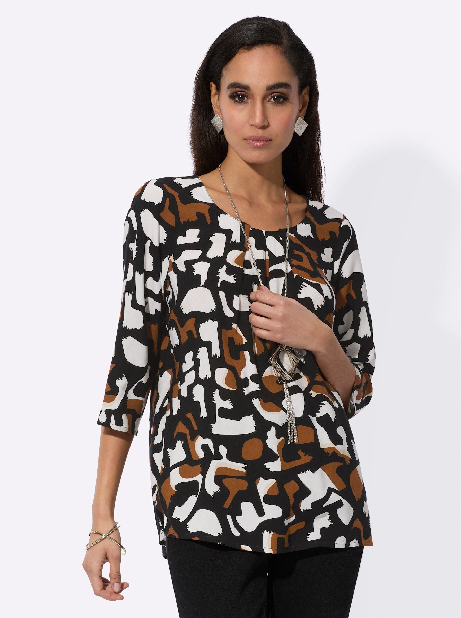 creation L Klassische Bluse Druckbluse günstig online kaufen