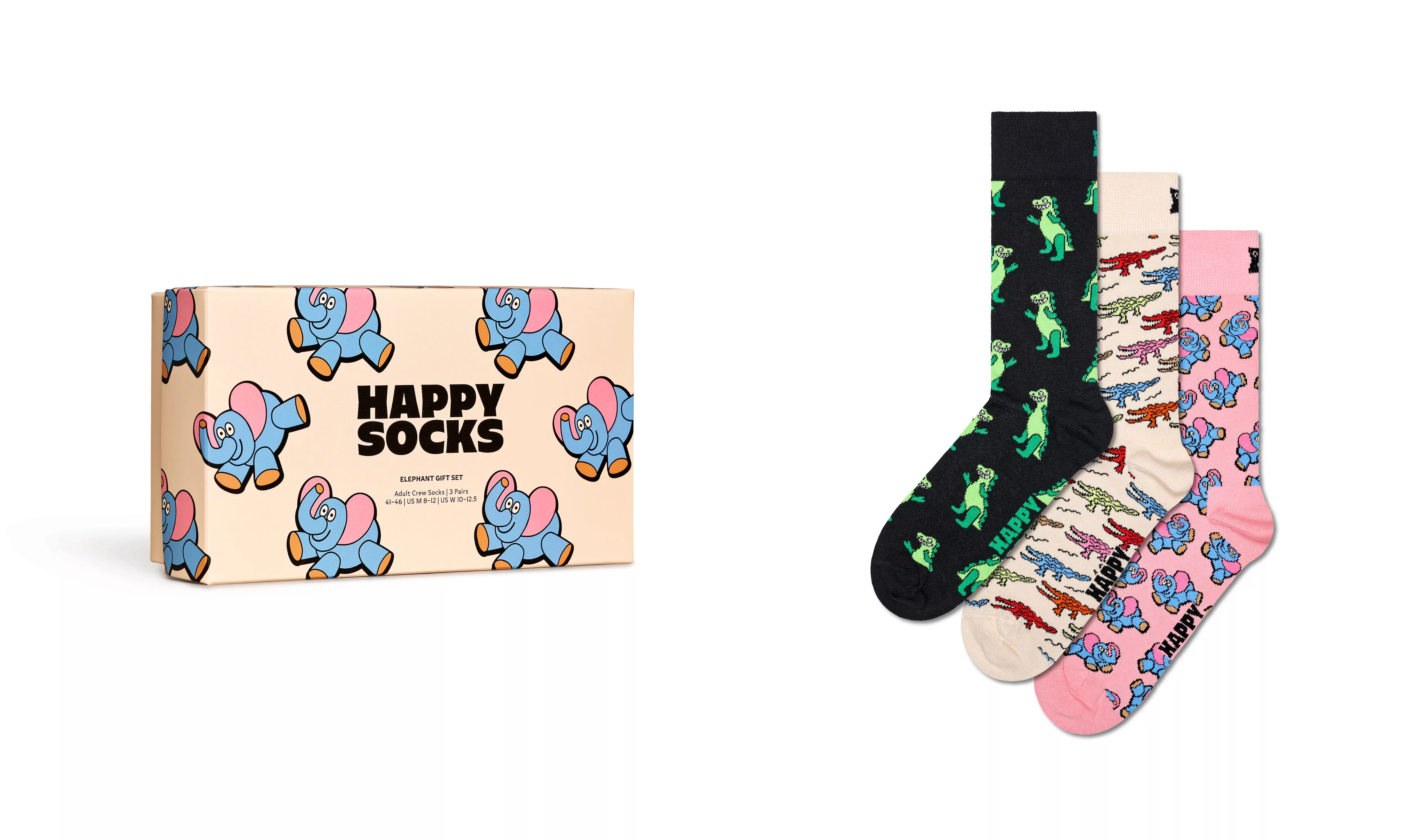 Happy Socks Socken, (Box, 3 Paar), Black & White Gift Set günstig online kaufen