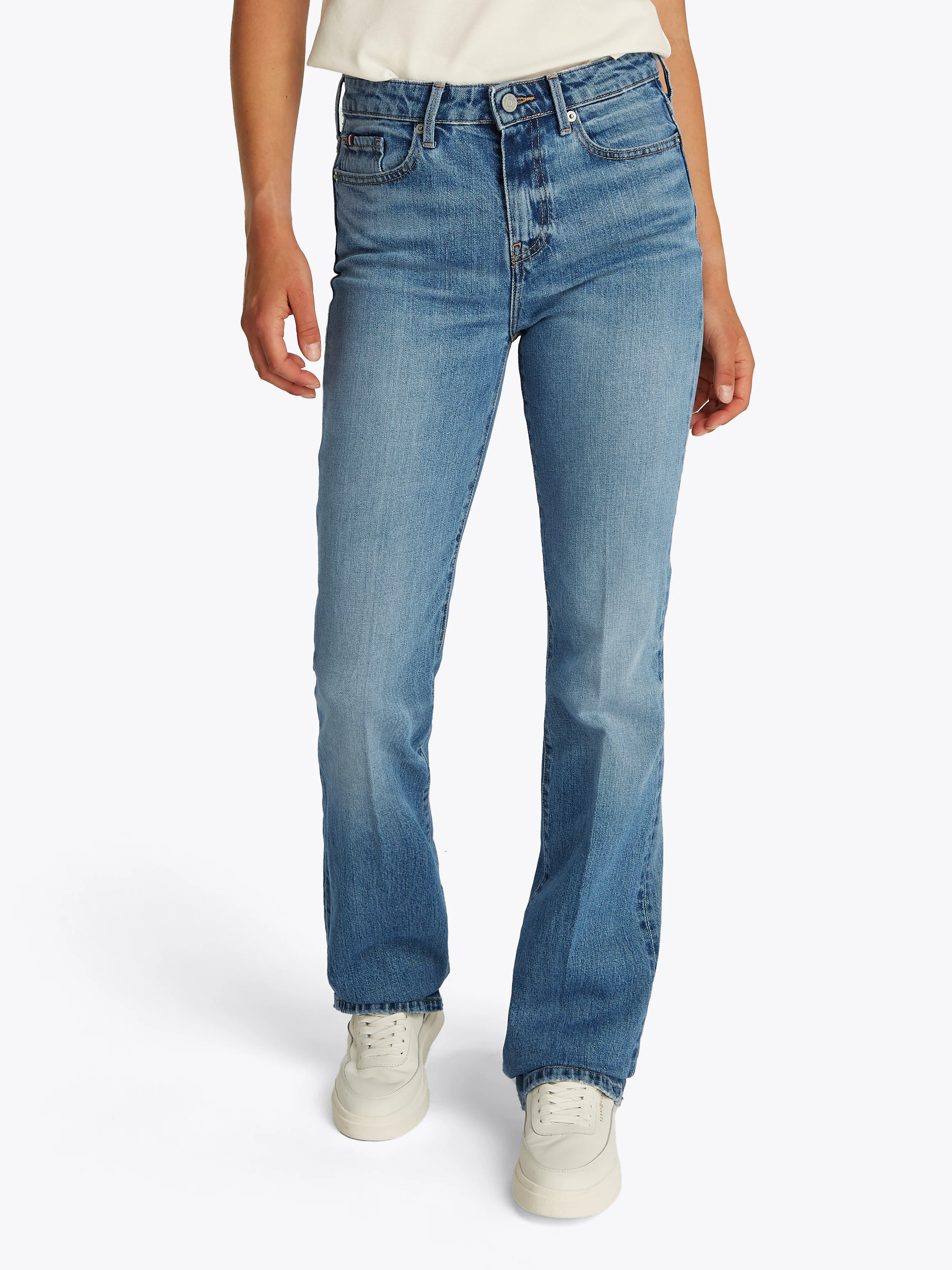 Tommy Hilfiger Bootcut-Jeans "Bootcut Regular Waist", mittlere normale Leib günstig online kaufen