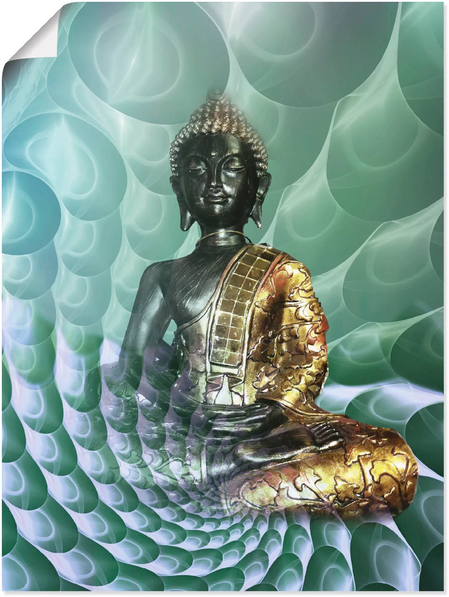 Artland Wandbild »Buddhas Traumwelt CB«, Religion, (1 St.) günstig online kaufen