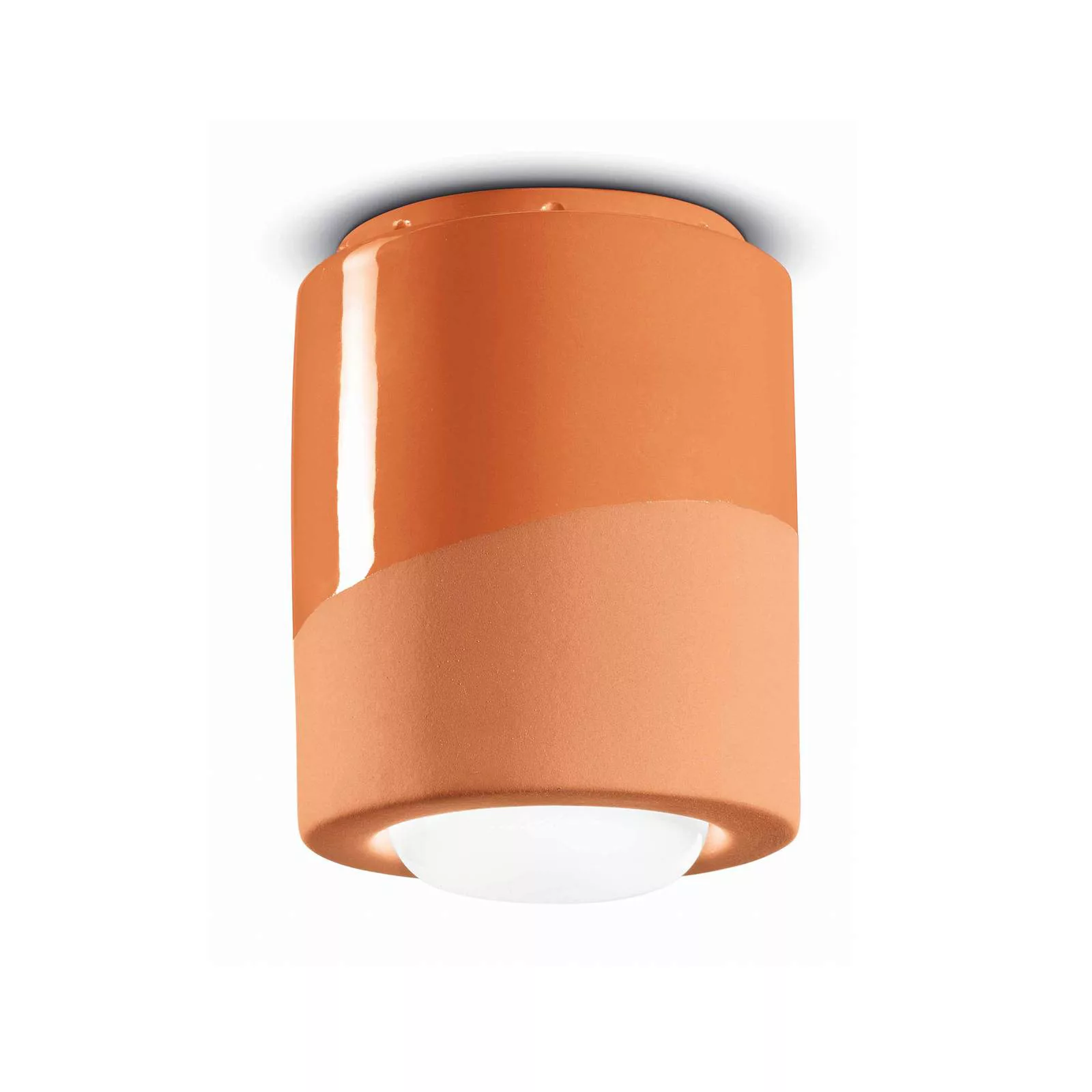 Deckenlampe PI, zylindrisch, Ø 12,5 cm orange günstig online kaufen