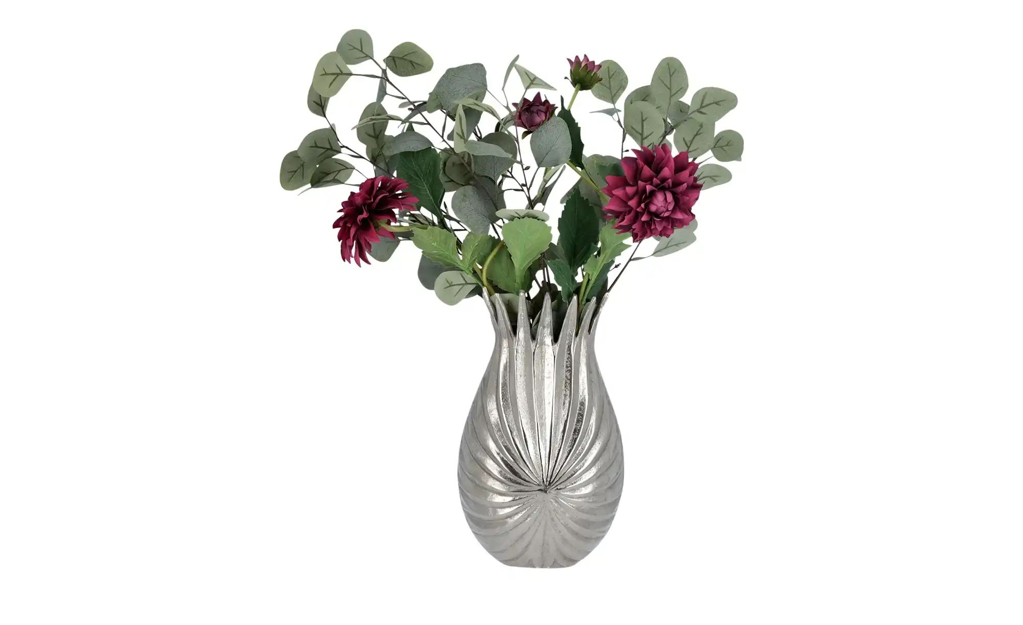 Vase   ¦ silber ¦ Metall ¦ Maße (cm): H: 30  Ø: 18 Accessoires > Vasen - Hö günstig online kaufen