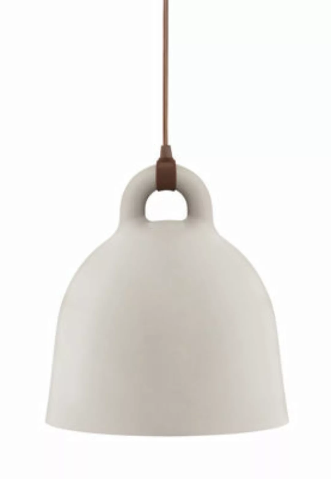 Normann Copenhagen - Bell Pendelleuchte M - sand/H 44cm / Ø 42cm/Kabel brau günstig online kaufen