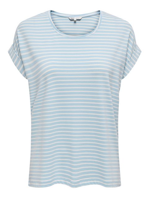 ONLY T-Shirt ONLMOSTER STRIPE S/S O-NECK TOP JRS NOOS mit Aufschlag am Arm günstig online kaufen