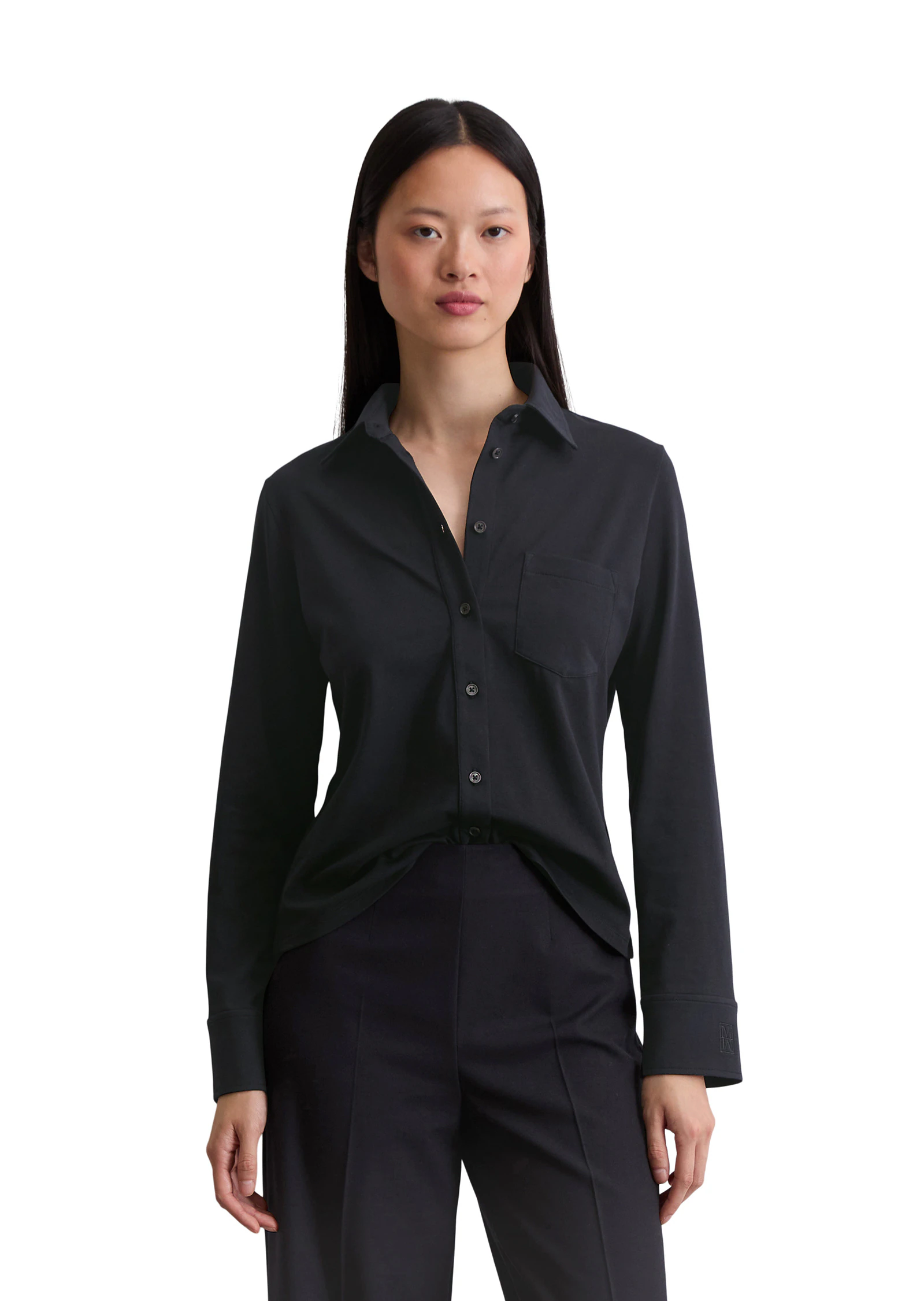Marc OPolo Langarmshirt "aus Organic-Cotton-Stretch" günstig online kaufen