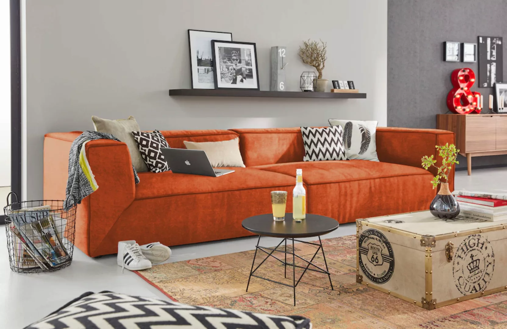 TOM TAILOR HOME Big-Sofa »BIG CUBE«, in 2 Breiten, wahlweise mit Sitztiefen günstig online kaufen