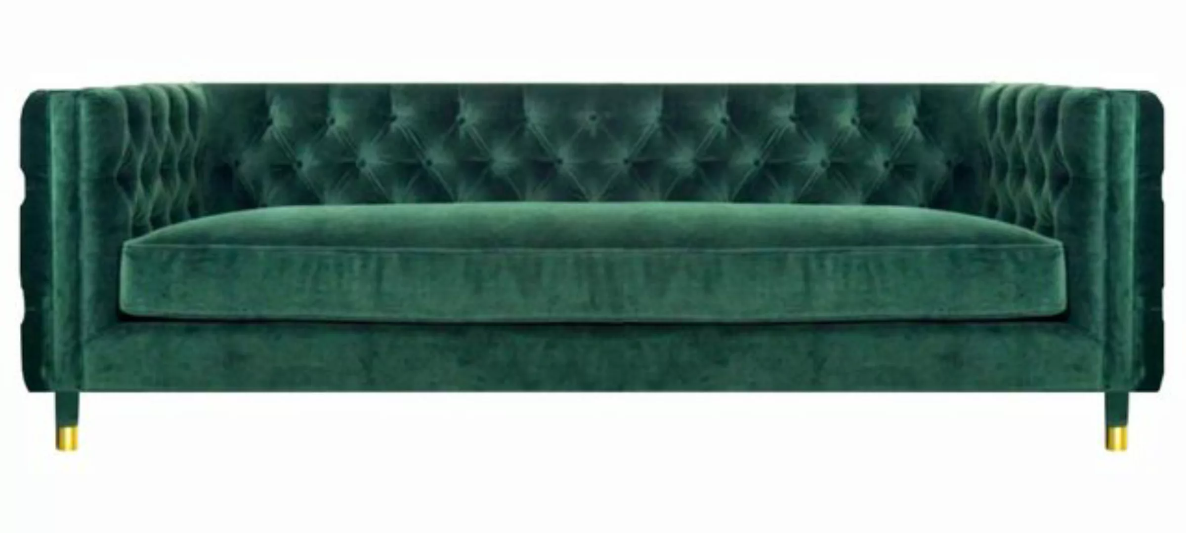 JVmoebel Chesterfield-Sofa Möbel Sofa Couch Viersitzer Grün Polstermöbel Te günstig online kaufen