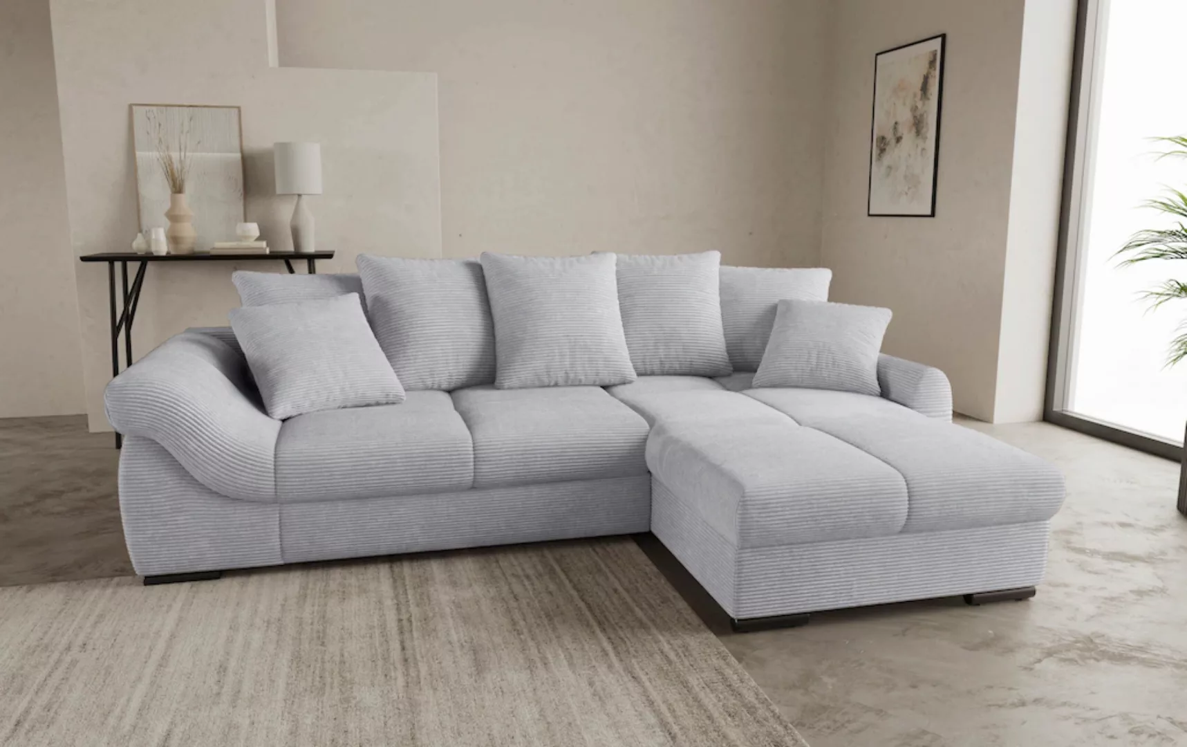 INOSIGN Ecksofa "Livorno DuraFlex", inkl. Hochschläfer-Bettauszug, XL-Bettk günstig online kaufen