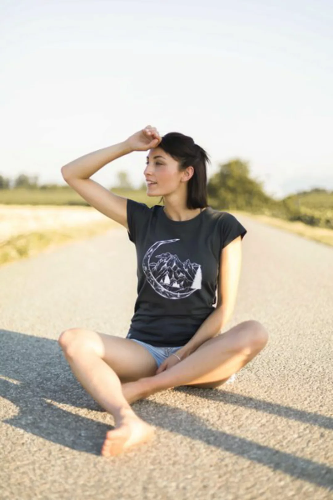 Bio T-shirt "Lea Moon Arsenic" günstig online kaufen