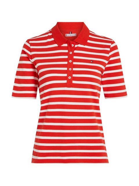 Tommy Hilfiger Poloshirt 1985 REG PIQUE STRIPE POLO SS mit dezenter Tommy H günstig online kaufen