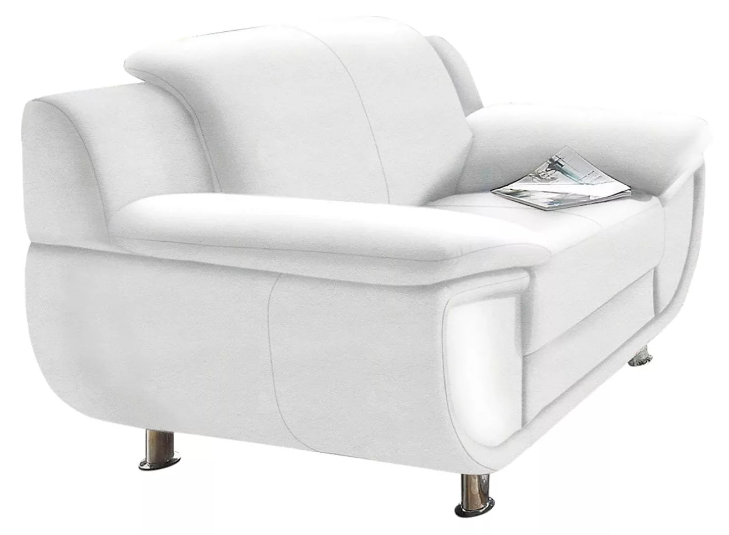 TRENDMANUFAKTUR Sessel »Rondo, Loungesessel«, Füße chromfarben, mit extra b günstig online kaufen