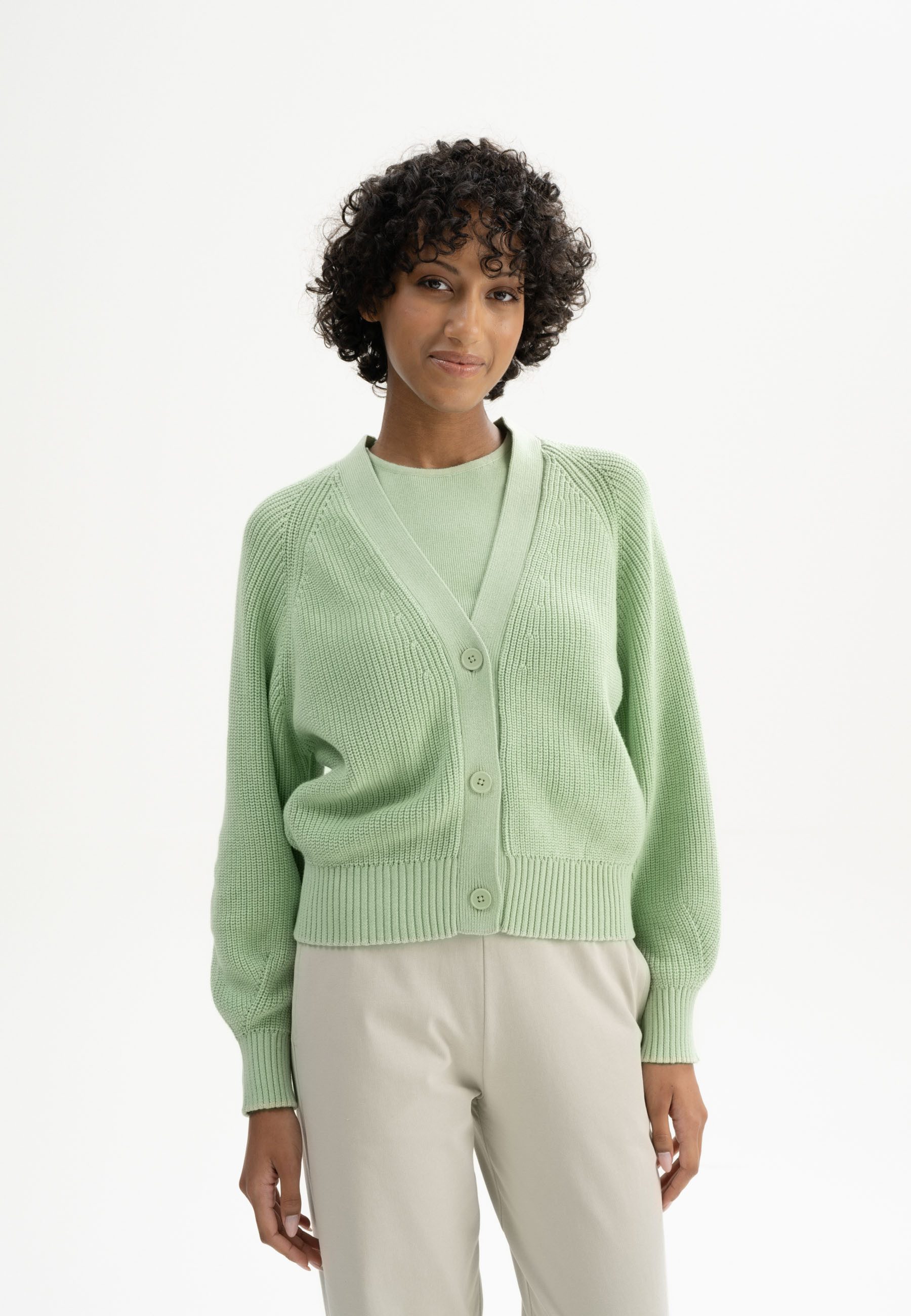 MELA Cardigan Damen Rippstrick Cardigan BHUMA günstig online kaufen