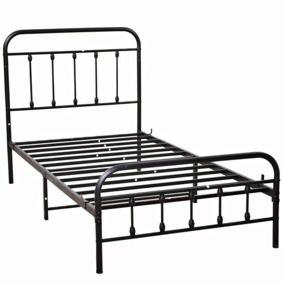 REDOM Metallbett Eisenbett Doppelbett Bett Tagesbett (90x200cm, Bettrahmen günstig online kaufen