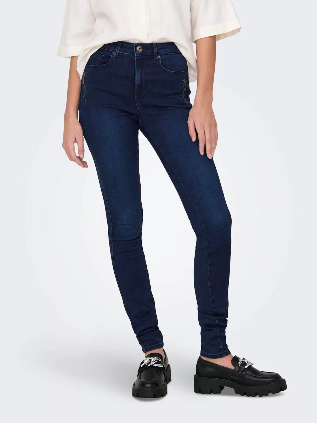 ONLY High-waist-Jeans ONLROYAL HW SK ZIP POC DNM PIM günstig online kaufen