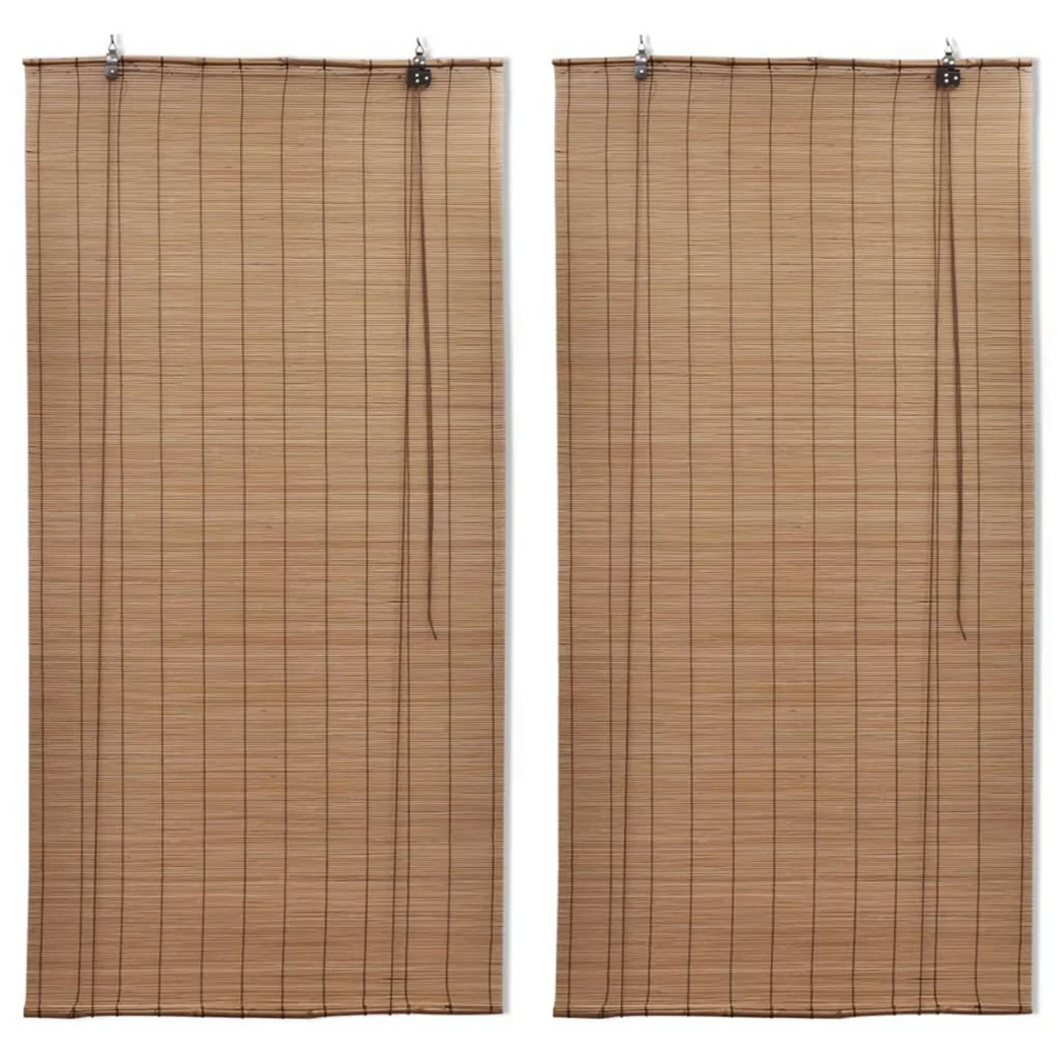 Bambusrollos 2 Stk. Braun 120x220 Cm günstig online kaufen