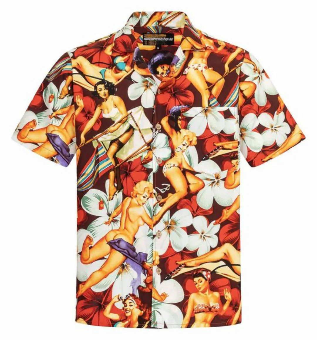 Hawaiihemdshop.de Hawaiihemd Hawaiihemdshop Hawaii Hemd Herren Baumwolle Ku günstig online kaufen