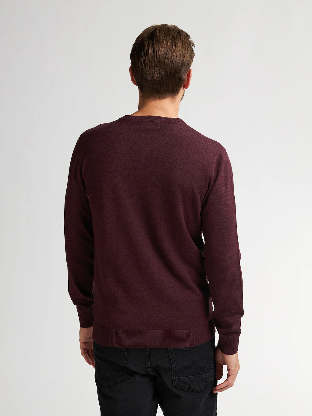 Petrol Industries V-Ausschnitt-Pullover "V-Neck Basi", Materialmix mit Baum günstig online kaufen