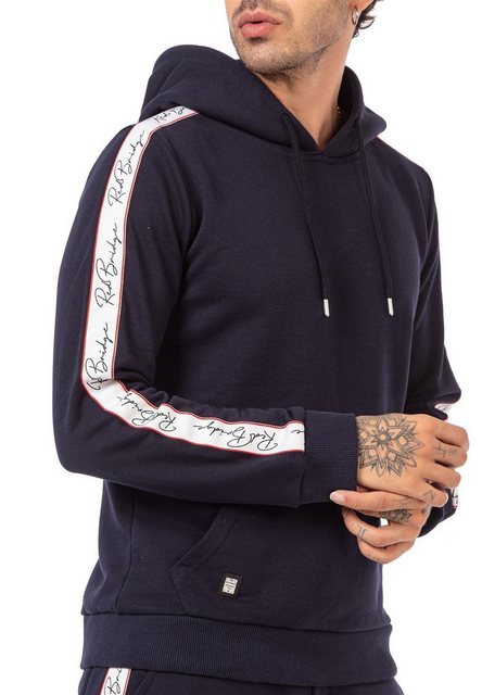 RedBridge Kapuzensweatshirt Kapuzenpullover mit Logoband Navyblau XL günstig online kaufen