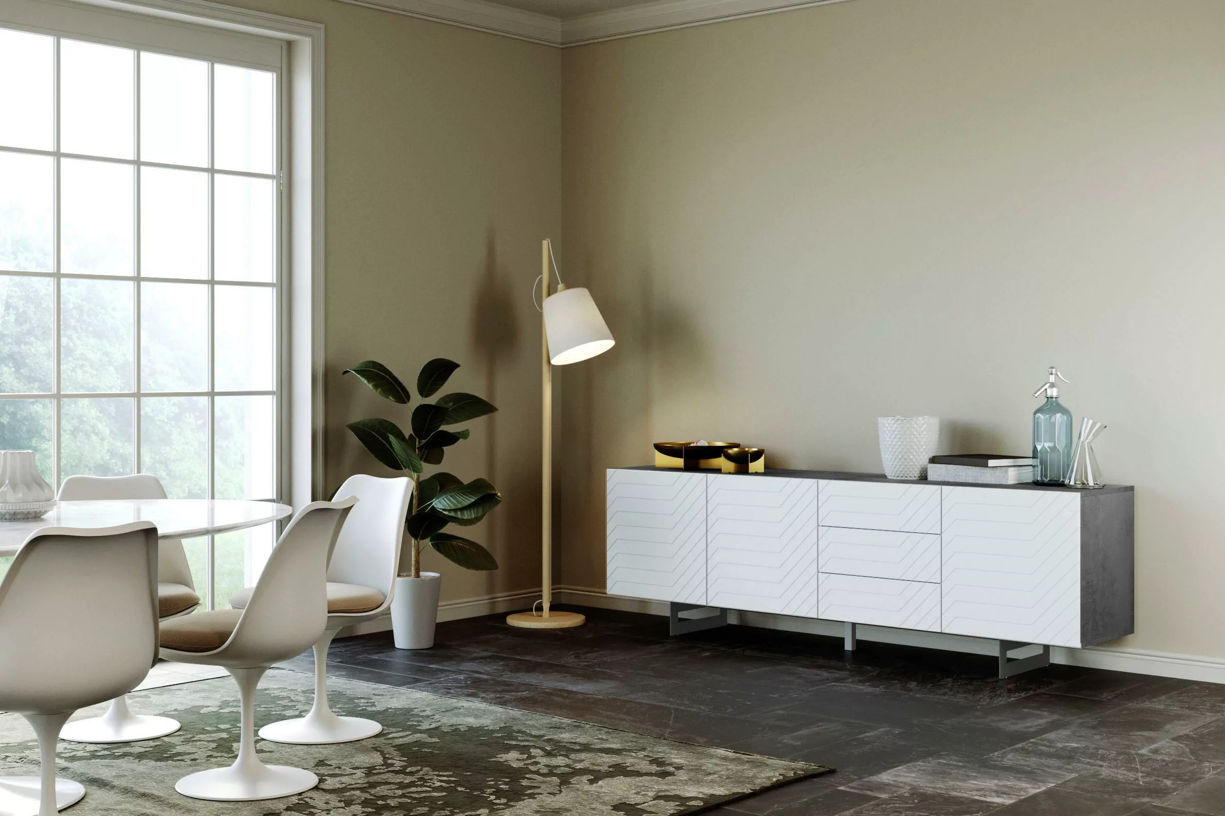 DIVENTA Sideboard "ITACA", Breite 220 cm günstig online kaufen