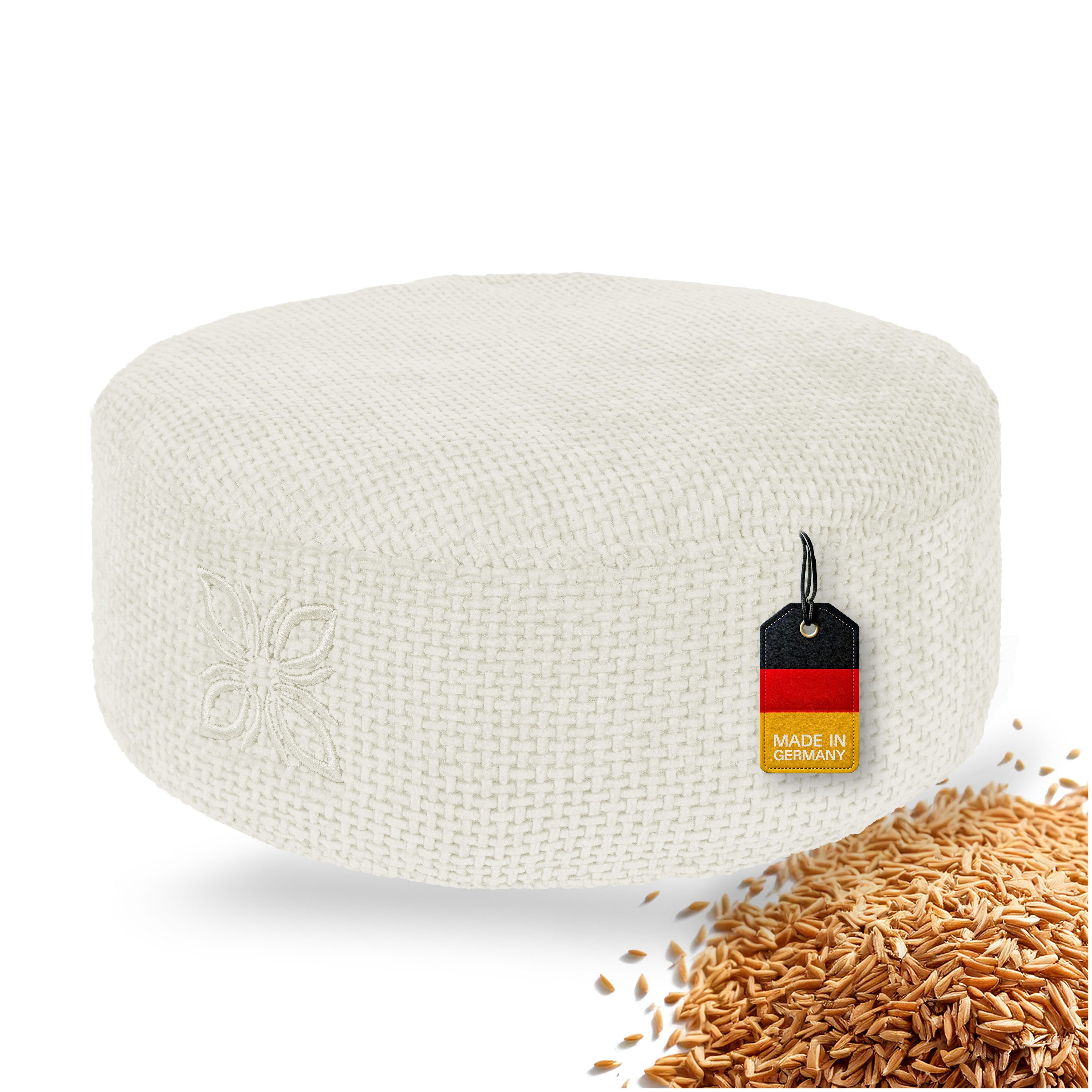 OMNANA Meditationskissen CUSHY™, Chenille-Bezug, ergonomisch, nachhaltig, günstig online kaufen