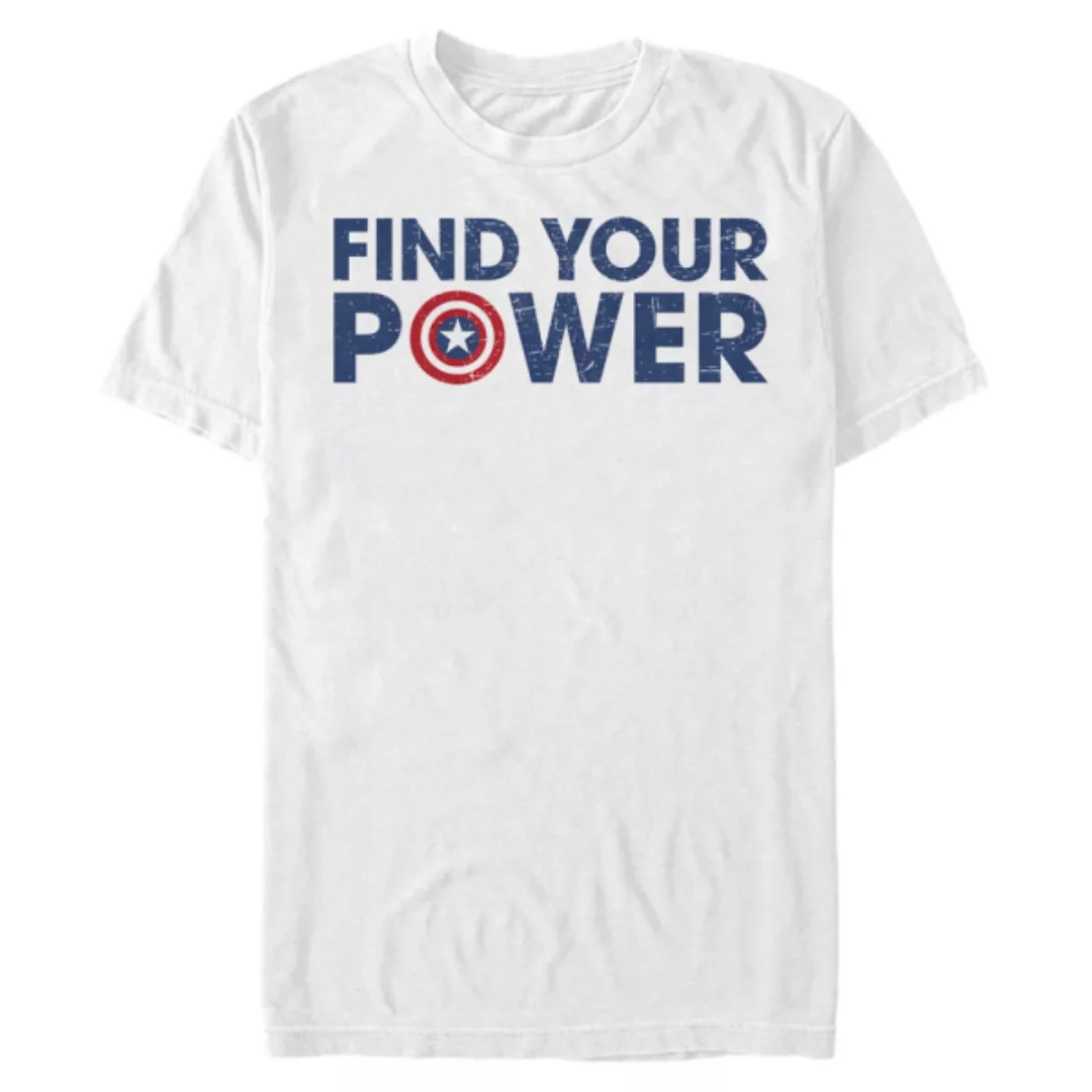 Marvel - Avengers - Captain America Shield Power - Männer T-Shirt günstig online kaufen