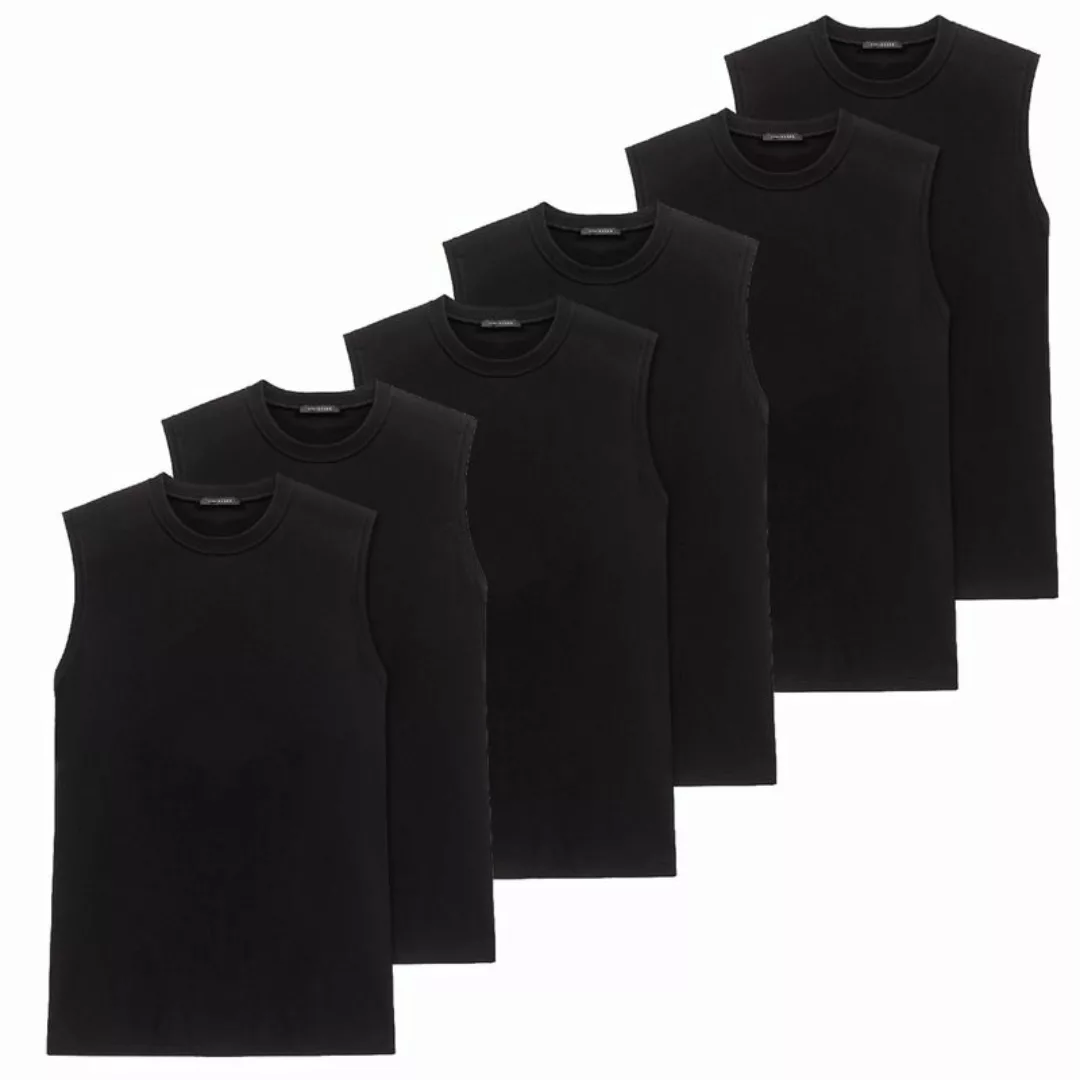 SCHIESSER 6er Pack Herren Muscle Shirt, Rundhals, uni - M-XXL (3x 2er Pack) günstig online kaufen