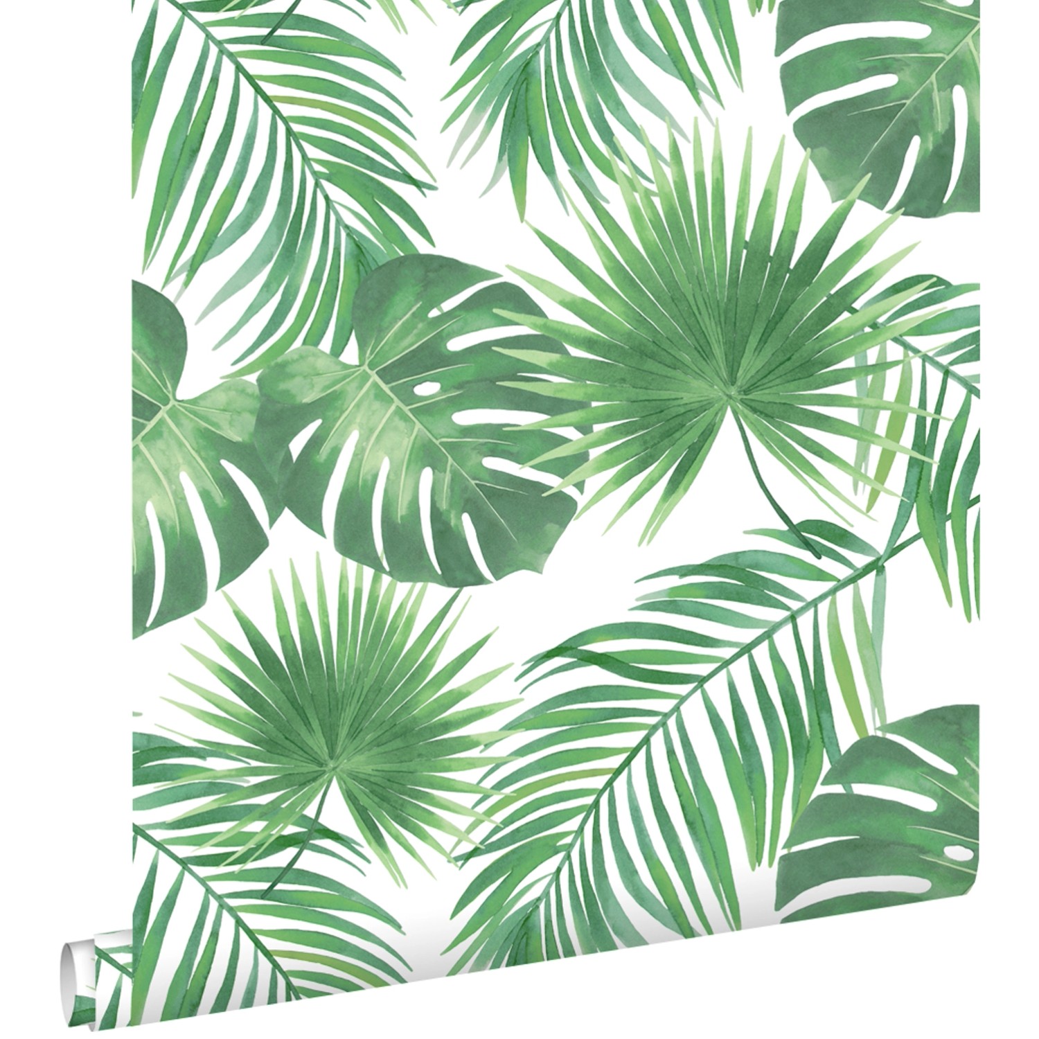 ESTAhome Tapete Tropische Blätter Grün 0,53 x 10,05 m 139013 günstig online kaufen