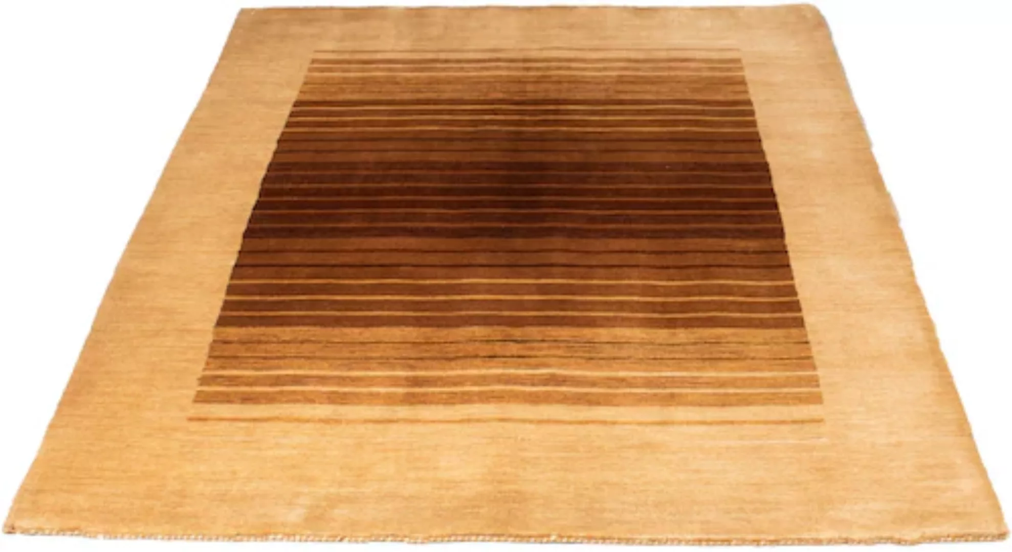 morgenland Wollteppich »Gabbeh - Softy - 169 x 121 cm - hellbraun«, rechtec günstig online kaufen