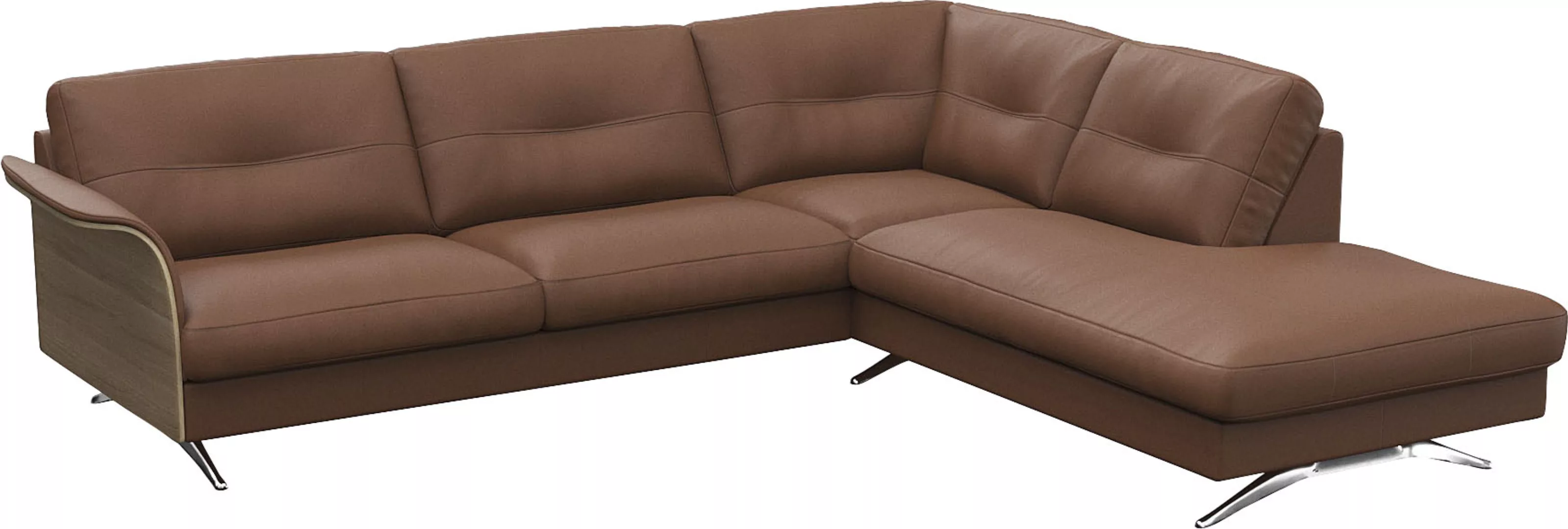 FLEXLUX Ecksofa »Glow, super bequem durch hochwertigem Sitzaufbau mit Feder günstig online kaufen