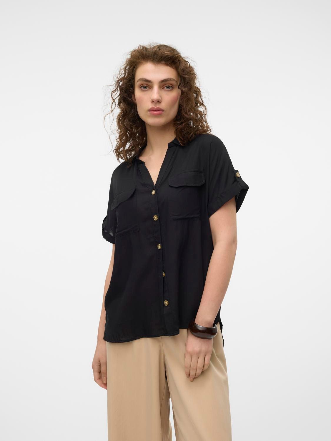 Vero Moda Hemdbluse VMBUMPY S/S SHIRT günstig online kaufen