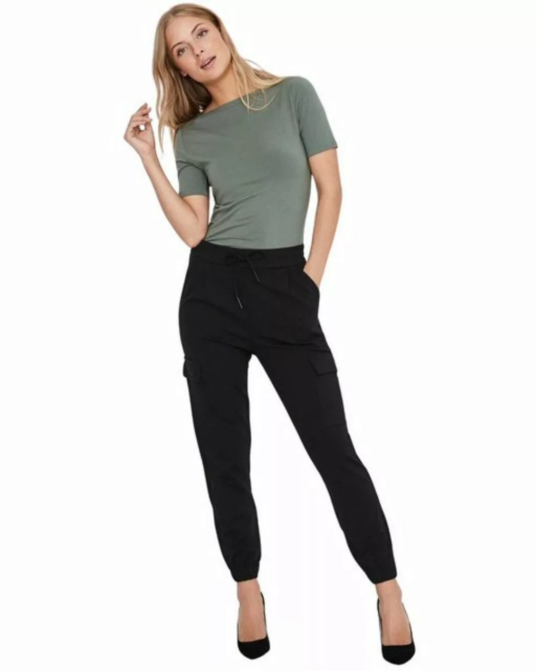 Vero Moda T-Shirt Stilvolles Damen-Shirt mit U-Boot Ausschnitt (2er-Pack) i günstig online kaufen